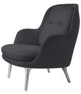 Fri Lænestol m. stel i aluminium fra Fritz Hansen - Christianshavn - 1174 Dark Grey - Jacobsen Plus