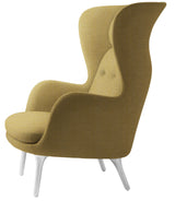 Ro Lænestol m. stel i aluminium fra Fritz Hansen - Christianshavn - 1110 Yellow - Jacobsen Plus