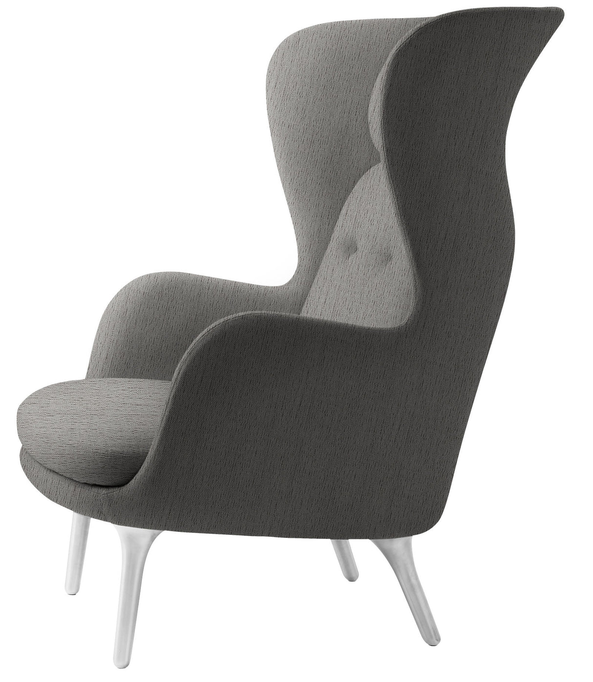 Ro Lænestol m. stel i aluminium fra Fritz Hansen - Christianshavn - 1121 Beige - Jacobsen Plus