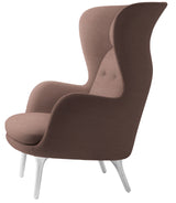 Ro Lænestol m. stel i aluminium fra Fritz Hansen - Christianshavn - 1131 Orange/Red - Jacobsen Plus