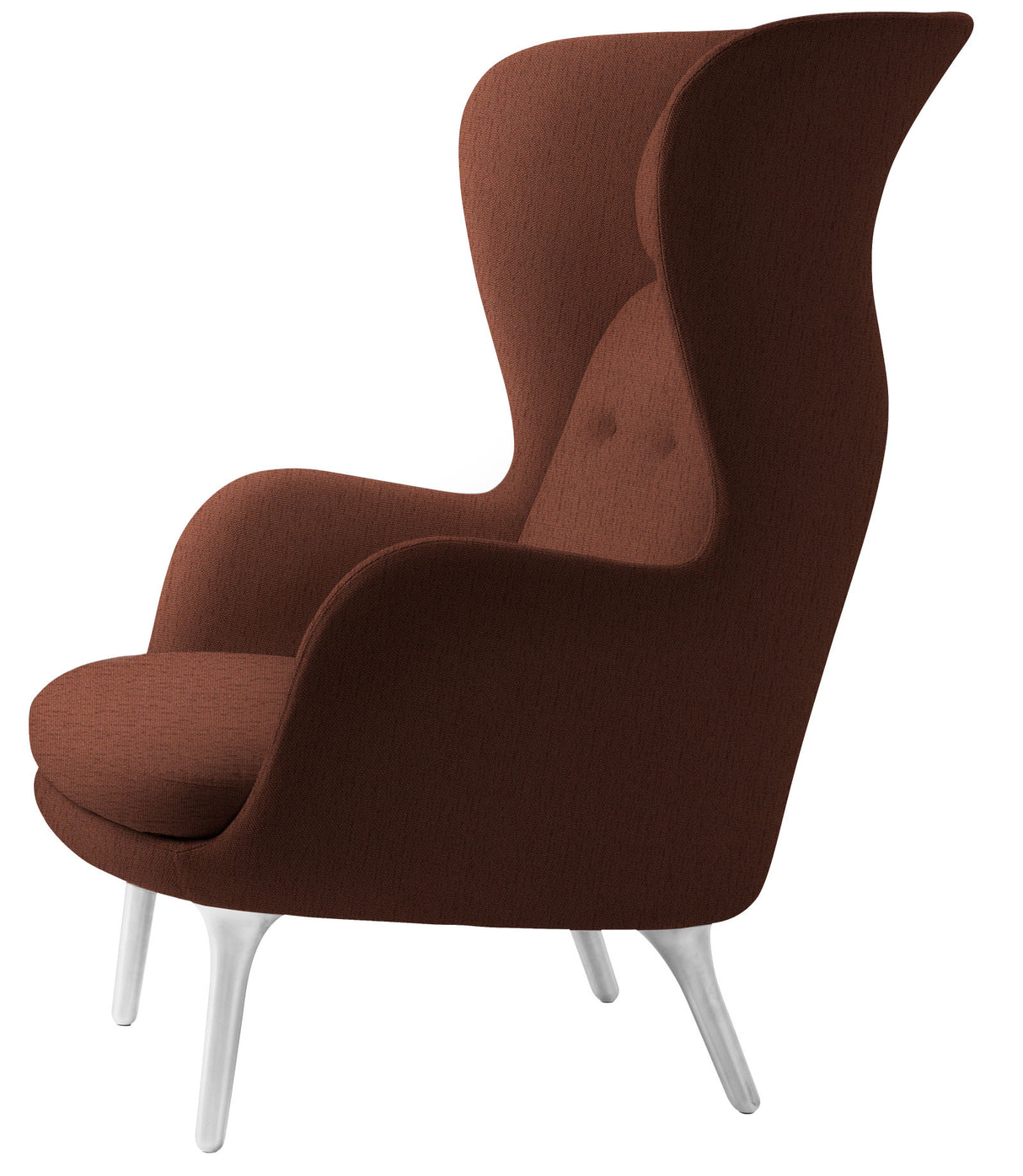 Ro Lænestol m. stel i aluminium fra Fritz Hansen - Christianshavn - 1133 Orange - Jacobsen Plus
