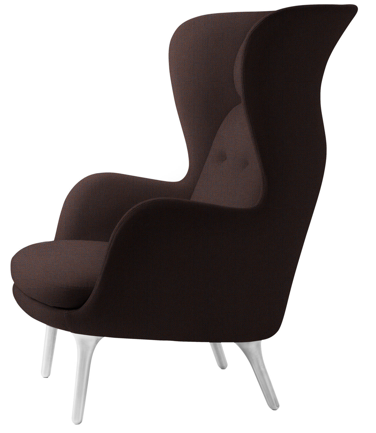 Ro Lænestol m. stel i aluminium fra Fritz Hansen - Christianshavn - 1135 Blue/Orange - Jacobsen Plus