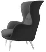Ro Lænestol m. stel i aluminium fra Fritz Hansen - Christianshavn - 1172 Grey Uni - Jacobsen Plus