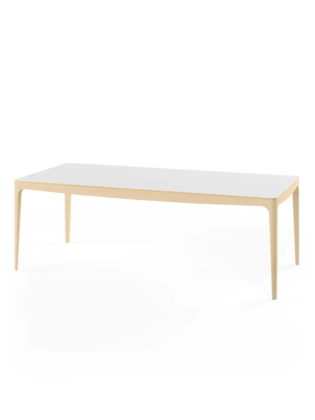 GM 3700 RO Spisebord, hvid fra Naver Collection - 240 x 100 cm / Ask hvidolie / Inkl. 2 tillægsplader - Jacobsen Plus