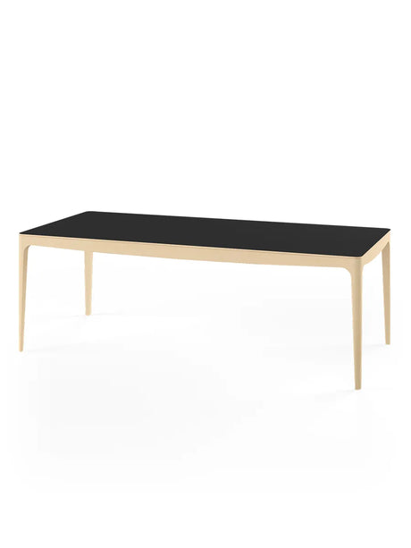 GM 3700 RO Spisebord, sort fra Naver Collection - 240 x 100 cm / Ask hvidolie / Inkl. 2 tillægsplader - Jacobsen Plus