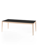 GM 3700 RO Spisebord, sort fra Naver Collection - 240 x 100 cm / Eg hvidolie / Inkl. 2 tillægsplader - Jacobsen Plus