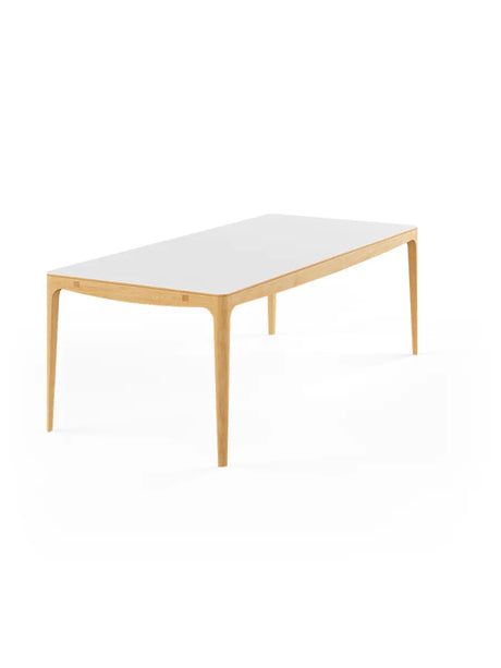 GM 3700 RO Spisebord, hvid fra Naver Collection - 180 x 100 cm / Ask hvidolie / Ingen tillægsplader - Jacobsen Plus