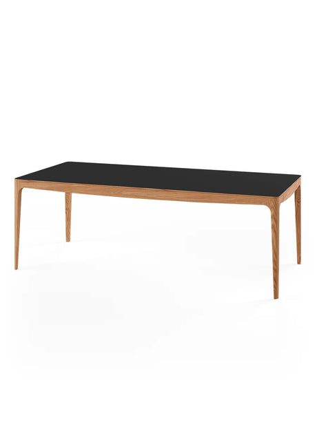 GM 3700 RO Spisebord, sort fra Naver Collection - 210 x 100 cm / Elm olie / Inkl. 2 tillægsplader - Jacobsen Plus