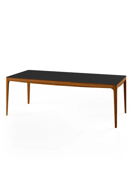 GM 3700 RO Spisebord, sort fra Naver Collection - 210 x 100 cm / Valnød / Ingen tillægsplader - Jacobsen Plus