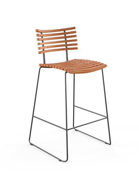 Leopard barstol, sort pulverlakeret stel fra Naver Collection - Elm olie - Jacobsen Plus