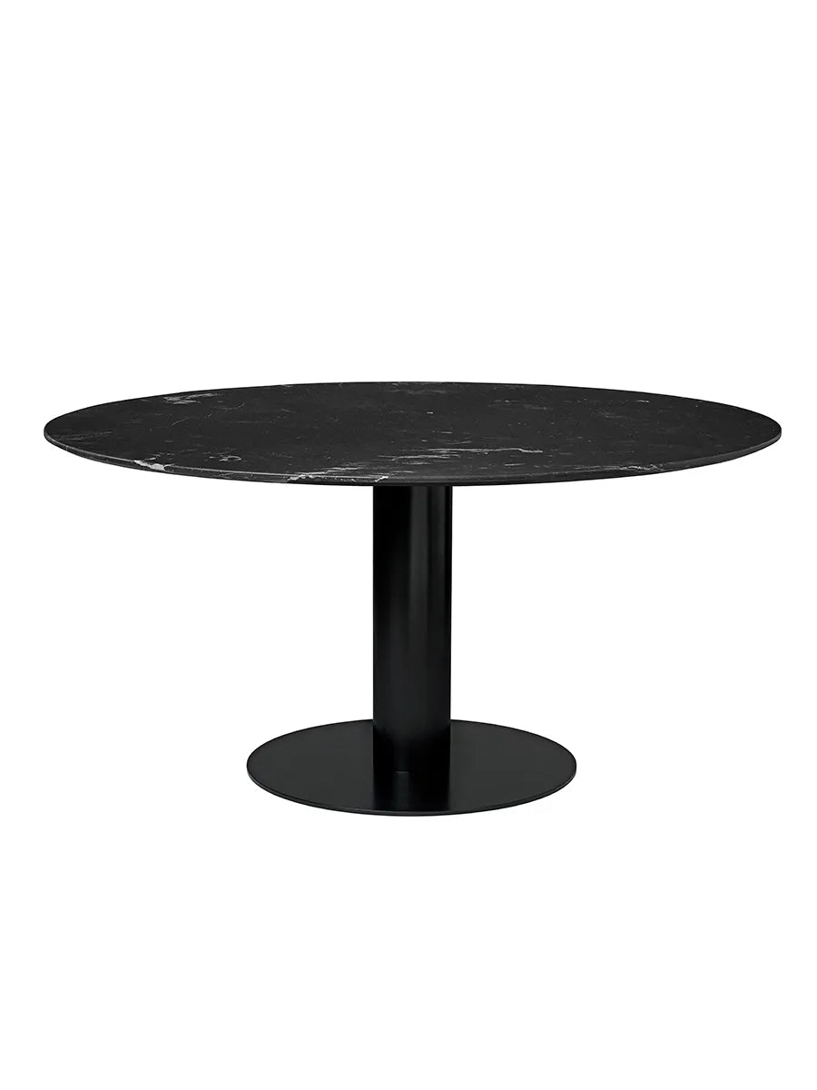 2.0 Dining Table Ø150 cm, sort marmor fra GUBI