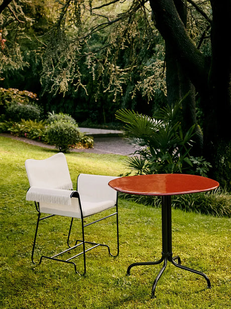 Carmel Bistro Dining Table fra GUBI - Clam White - Jacobsen Plus