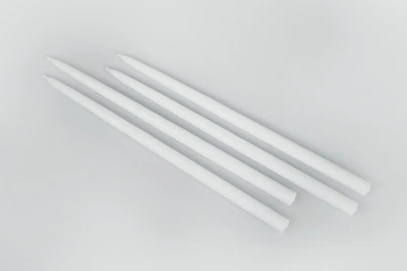 Stearinlys til Gemini, 4 stk. fra Architectmade - Hvid - Jacobsen Plus
