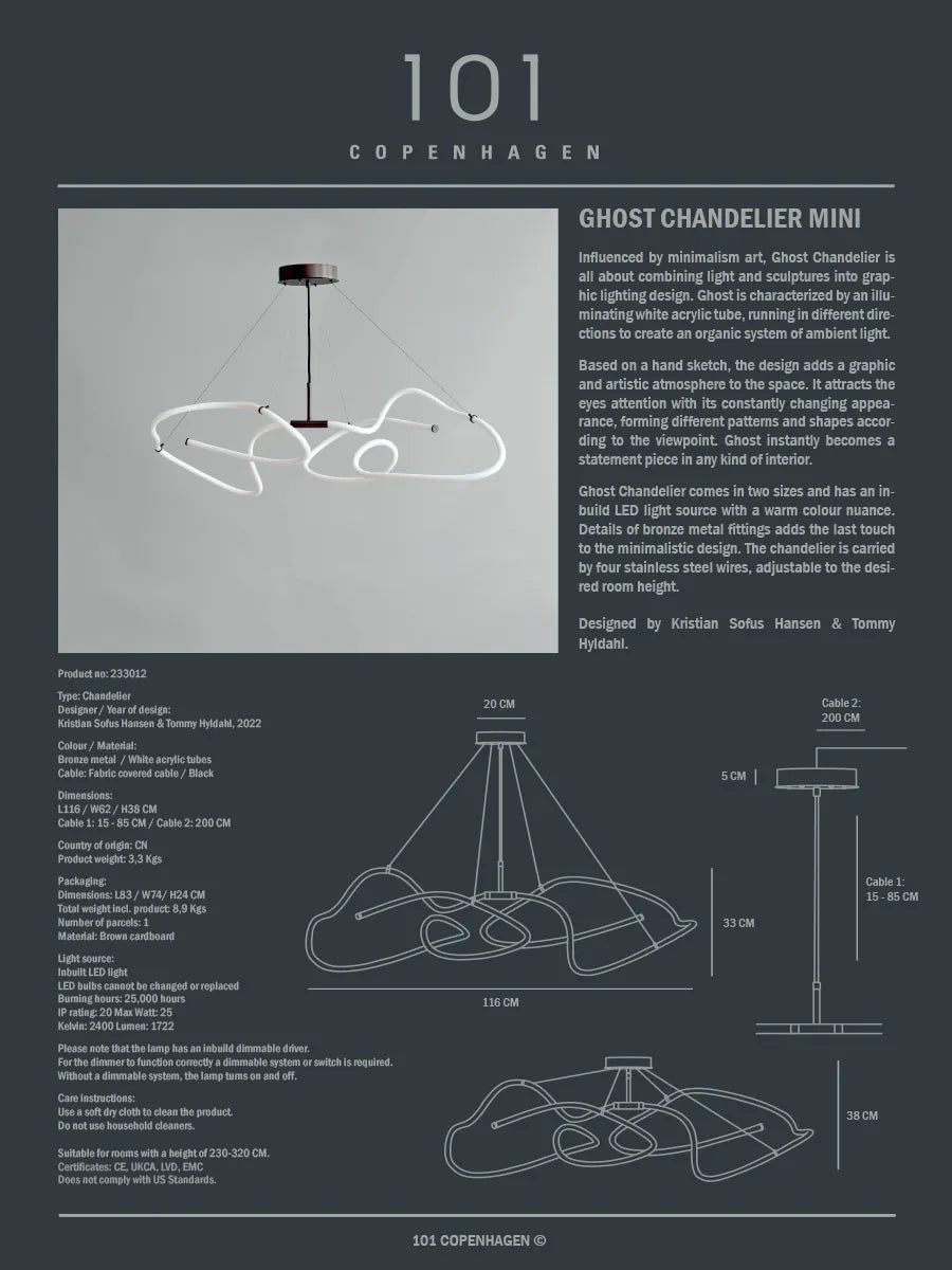 Ghost Chandelier, Mini fra 101 Copenhagen