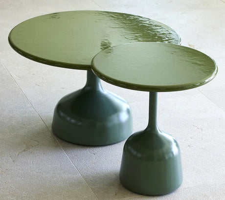 Glaze Sofabord, stor fra Cane-line - Green / Green aluminium - Jacobsen Plus