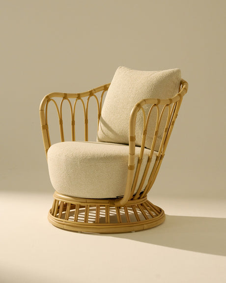 Grace Outdoor Lounge Chair fra GUBI - Alabaster White - Jacobsen Plus
