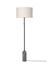 Gravity Gulvlampe fra GUBI - Canvas skærm / Grå marmor - Jacobsen Plus