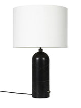 Gravity Bordlampe, large fra GUBI - Hvid skærm / Sort marmor - Jacobsen Plus