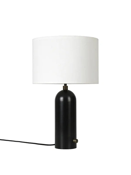 Gravity Bordlampe, small fra GUBI - Hvid skærm / Sort stål - Jacobsen Plus