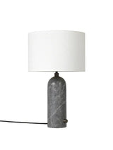 Gravity Bordlampe, small fra GUBI - Hvid skærm / Grå marmor - Jacobsen Plus