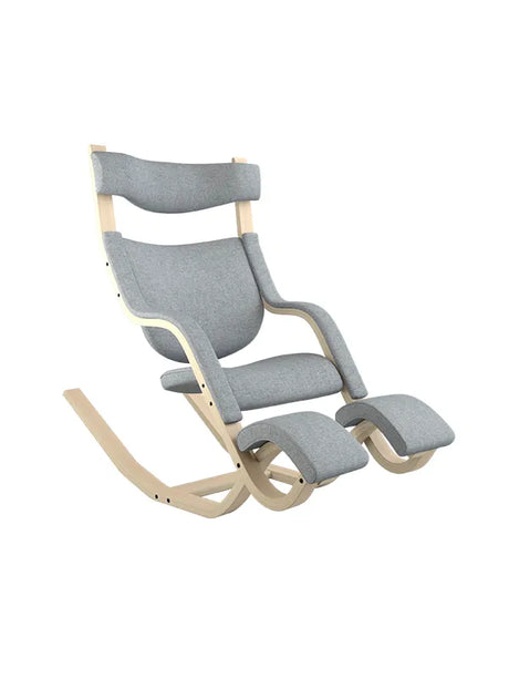 Gravity Balans Lænestol fra Variér (Natural ask) - Hallingdal / Medium grey HAL130 - Jacobsen Plus