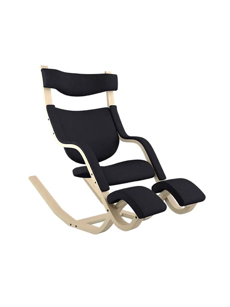 Gravity Balans Lænestol fra Variér (Natural ask) - Hallingdal / Black HAL190 - Jacobsen Plus