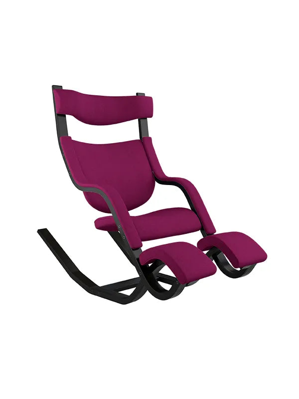 Gravity Balans Lænestol fra Variér (Sort ask) - Hallingdal / Dark fuchia HAL573 - Jacobsen Plus