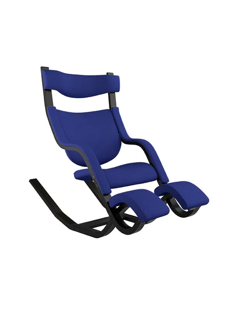 Gravity Balans Lænestol fra Variér (Sort ask) - Hallingdal / Dark blue HAL773 - Jacobsen Plus