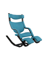 Gravity Balans Lænestol fra Variér (Sort ask) - Hallingdal / Happy light blue HAL840 - Jacobsen Plus