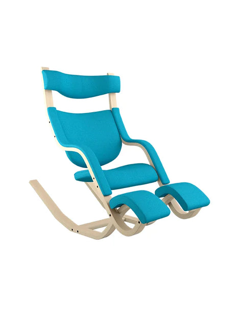 Gravity Balans Lænestol fra Variér (Natural ask) - Hallingdal / Intence turchoise HAL850 - Jacobsen Plus