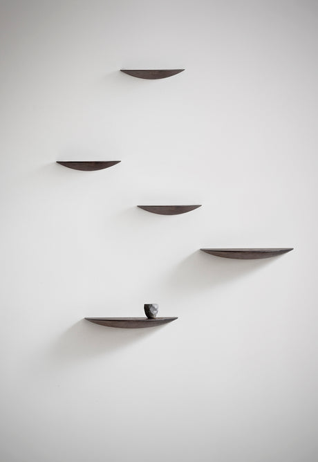 Audo Copenhagen - Gridy Fungi Hylder, medium - Black Oak - Jacobsen Plus