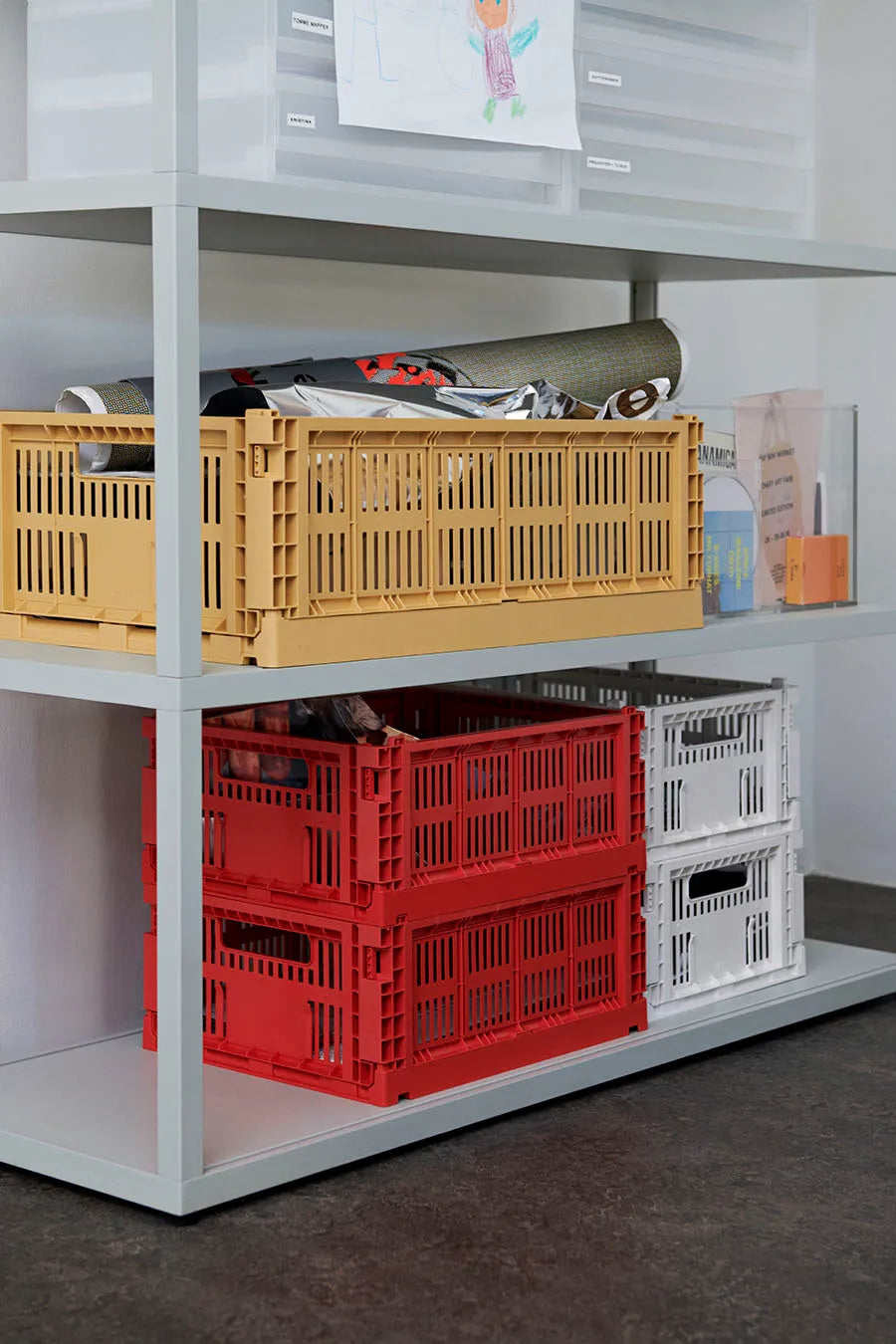 Colour crate M, red fra Hay - 2 - Jacobsen Plus