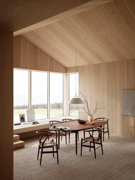 HJW37 Pendel u. Hejs af Hans J. Wegner - Hvid - Nikkel - Jacobsen Plus