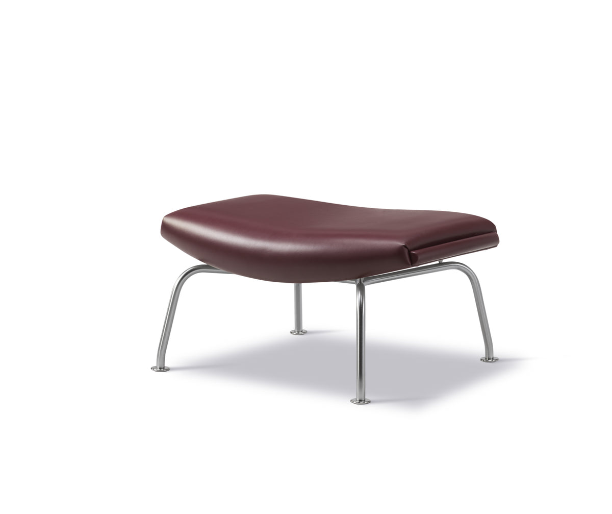 Ox Chair Skammel af Hans J. Wegner - Max 93 Indian Red læder - Jacobsen Plus