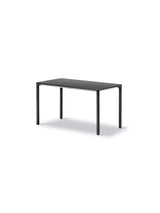 Piloti Bord, sort laminat fra Fredericia Furniture - 6610: 75 x 39 x H41 cm / Sort pulverlakeret aluminium - Jacobsen Plus