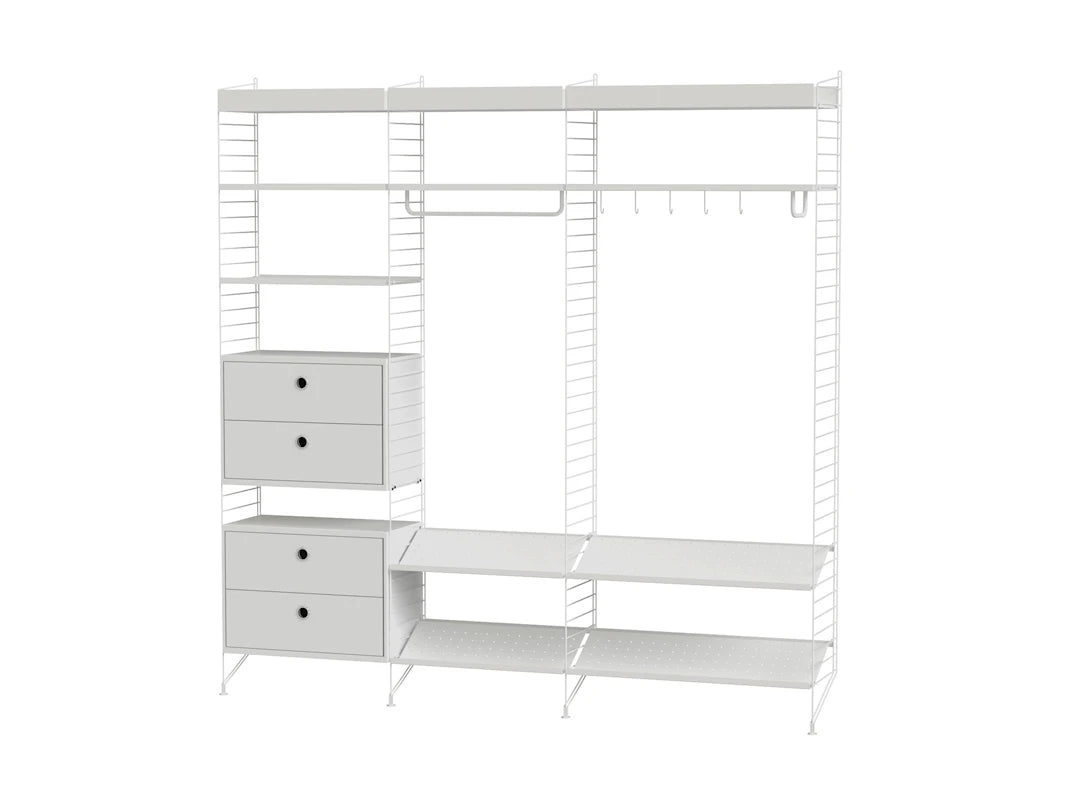 Hallway P, entréreol fra String Furniture - Hvid - hvid - Jacobsen Plus