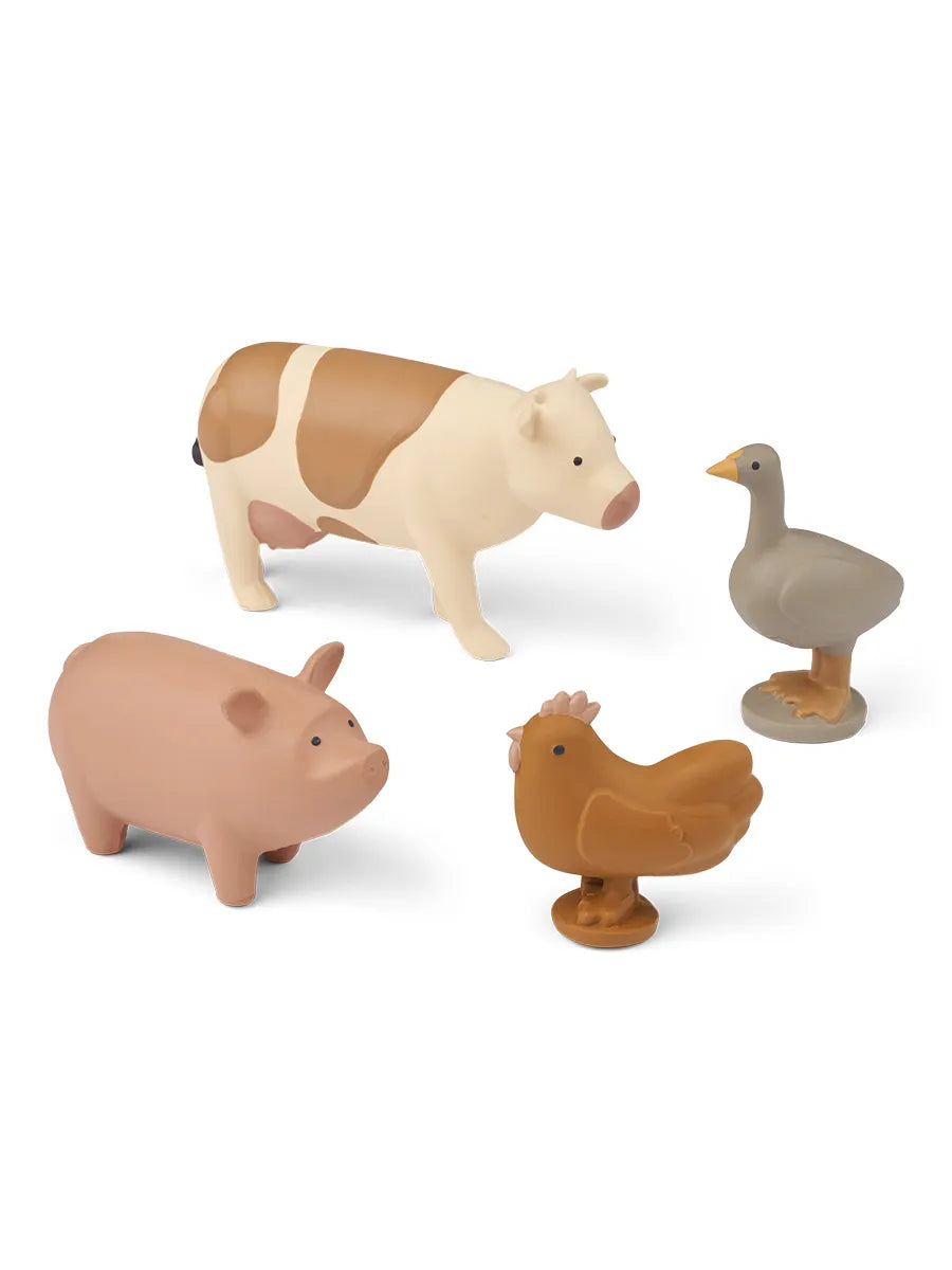Hallie Farm Animals, 4-pack fra Liewood