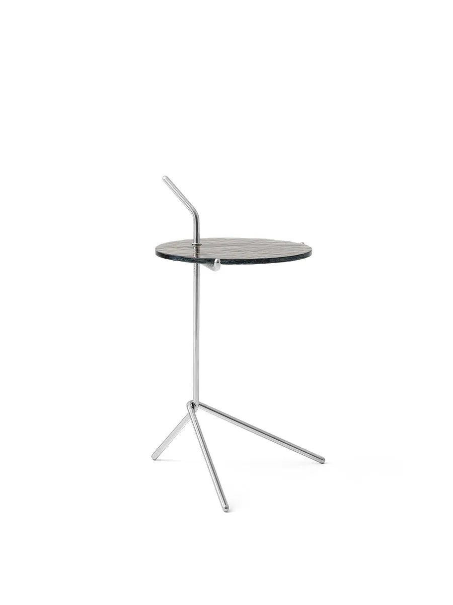 Halten SH9 Sidebord, polished steel & smoked glass fra &Tradition