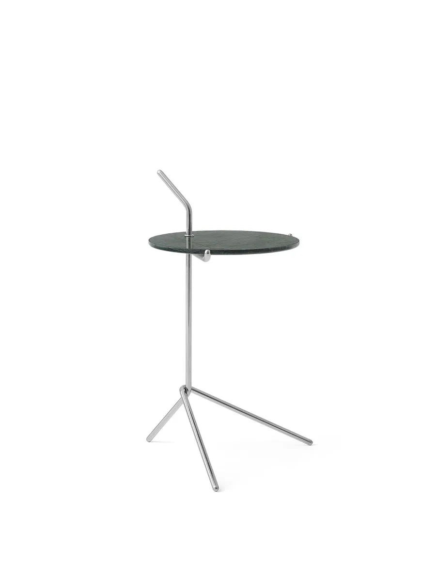 Halten SH9 Sidebord, polished steel & marble fra &Tradition