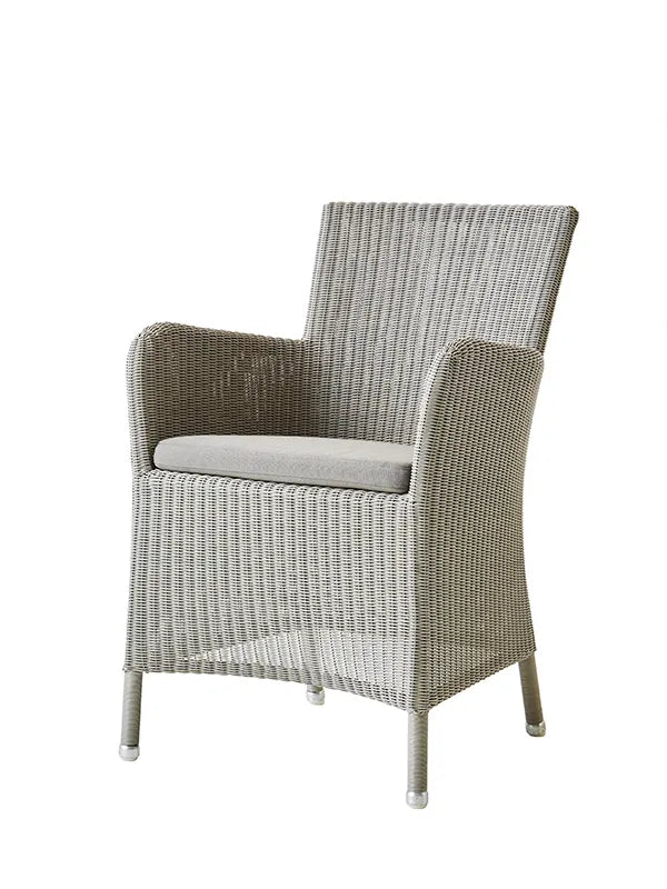 Hampsted Havestol fra Cane-line - Taupe / Taupe sædehynde - Jacobsen Plus
