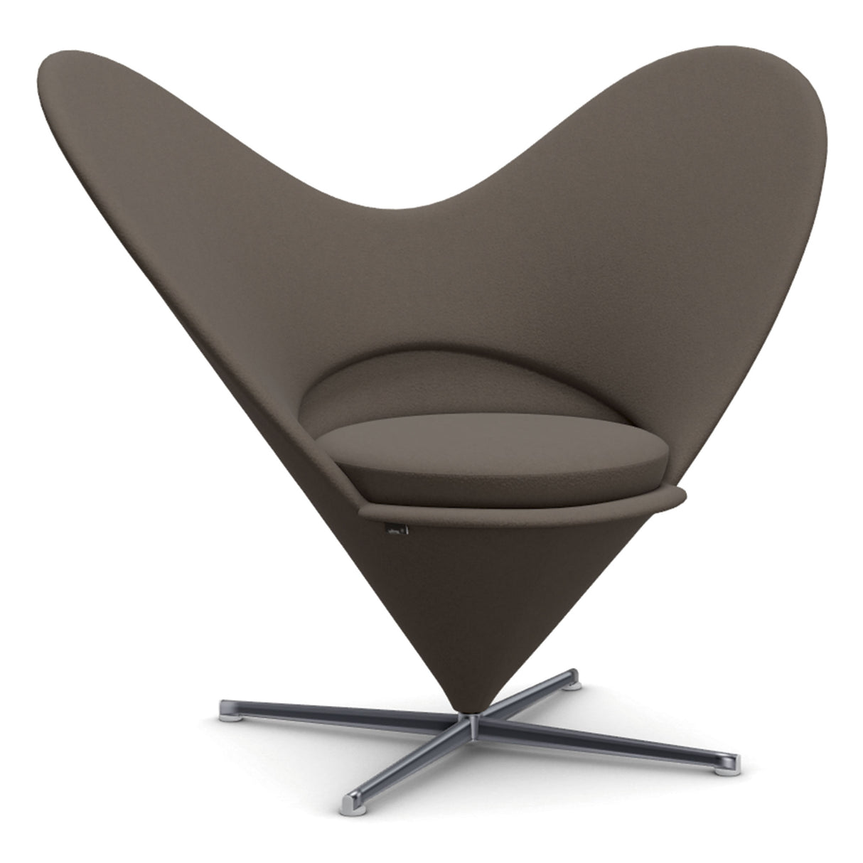 Heart Cone Chair af Verner Panton - Tonus 43 truffle - Jacobsen Plus