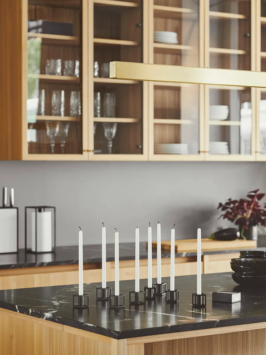 Kubus Micro lysestager, sort fra Audo Copenhagen