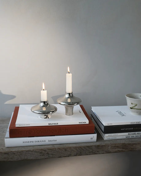 Doublet Candleholder Large, silver fra Hein Studio - 3 - Jacobsen Plus