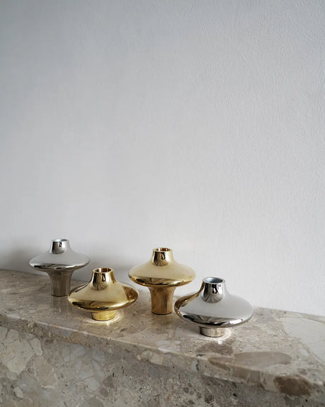 Doublet Candleholder Large, silver fra Hein Studio - 4 - Jacobsen Plus