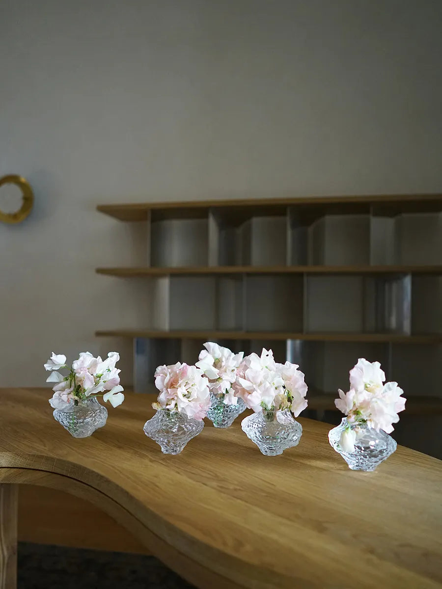 Canyon Vase Mini, clear fra Hein Studio