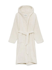 Hooded Terry badekåbe, Pure Ecru fra Aiayu