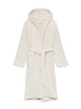 Hooded Terry badekåbe, Pure Ecru fra Aiayu
