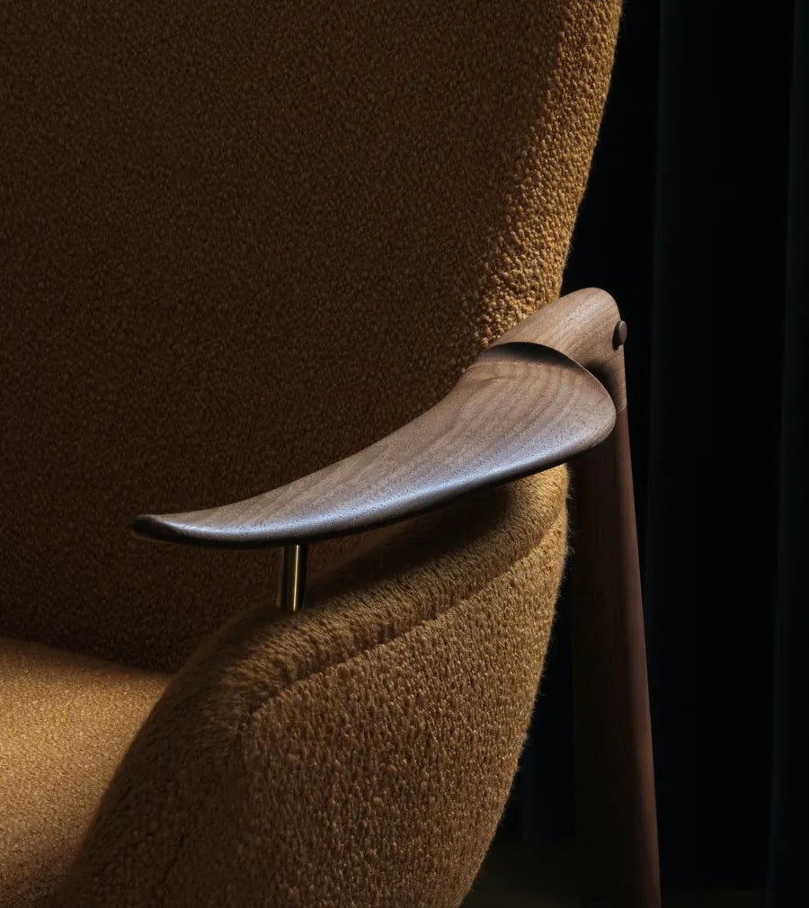 53 Lænestol, eg olie af Finn Juhl