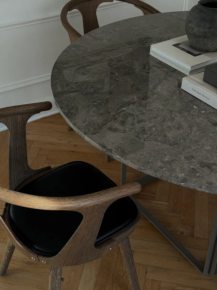 Florence Spisebord Ø145, gris du marais/beige grey fra New Works - 5 - Jacobsen Plus
