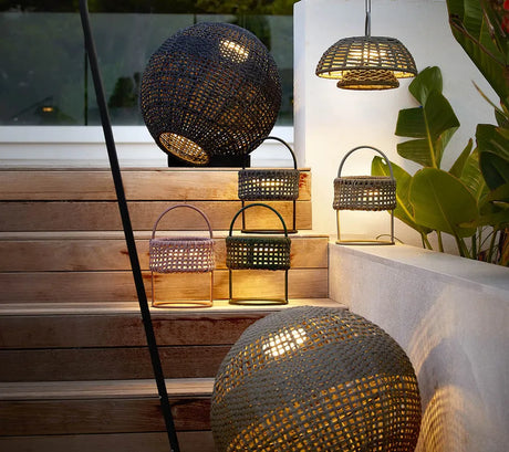 Illusion Lampe, rund fra Cane-line - Taupe - Jacobsen Plus